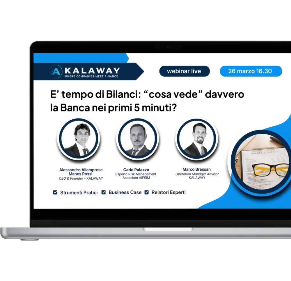 I relatori del webinar - Bilanci e Banche - come redigere il giusto Bilancio che sia ben valutato dagli istituti di credito